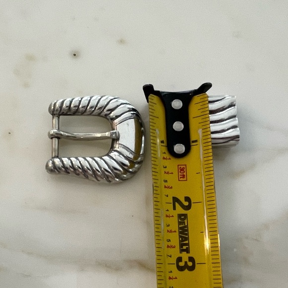 FALCONHEAD HANDMADE STERLING SILVER DIAMOND BUCKLE - Picture 16 of 16